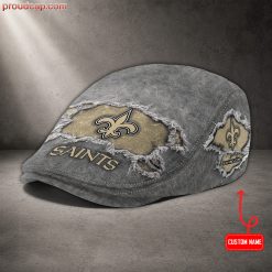 New Orleans Saints NFL Premium Jeff Cap, Flat Cap M89