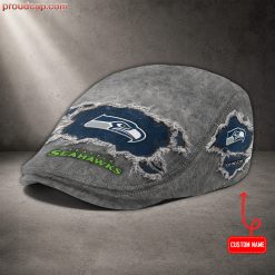 Seattle Seahawks NFL Premium Jeff Cap, Flat Cap M89