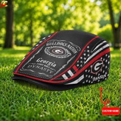 Georgia Bulldogs NCAA Premium Jeff Cap, Flat Cap M88
