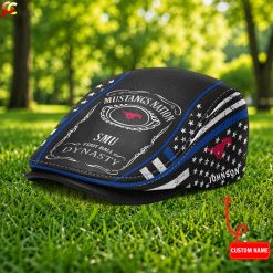 SMU Mustangs NCAA2 Premium Jeff Cap, Flat Cap M88