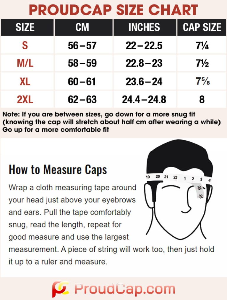 ProudCap Size Guide