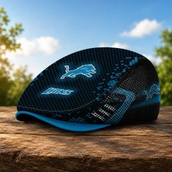 Detroit Lions NFL Mesh Flat Cap, Golf Mesh Cap M03