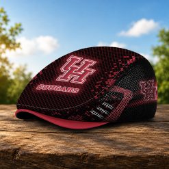 Houston Cougars NCAA3 Mesh Flat Cap, Golf Mesh Cap M03