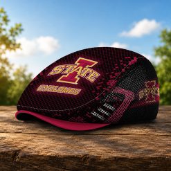 Iowa State Cyclones NCAA3 Mesh Flat Cap, Golf Mesh Cap M03