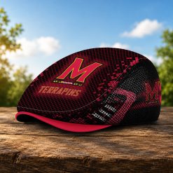Maryland Terrapins NCAA2 Mesh Flat Cap, Golf Mesh Cap M03
