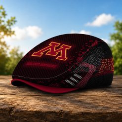 Minnesota Golden Gophers NCAA2 Mesh Flat Cap, Golf Mesh Cap M03