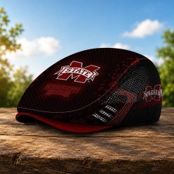 Mississippi State Bulldogs NCAA2 Mesh Flat Cap, Golf Mesh Cap M03
