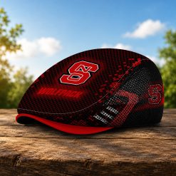 NC State Wolfpack NCAA2 Mesh Flat Cap, Golf Mesh Cap M03