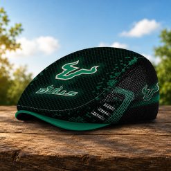South Florida Bulls NCAA2 Mesh Flat Cap, Golf Mesh Cap M03