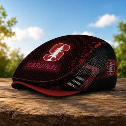 Stanford Cardinal NCAA2 Mesh Flat Cap, Golf Mesh Cap M03