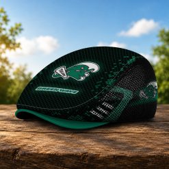 Tulane Green Wave NCAA2 Mesh Flat Cap, Golf Mesh Cap M03