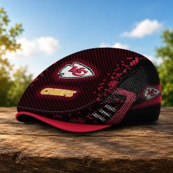 Kansas City Chiefs NFL Mesh Flat Cap, Golf Mesh Cap M03