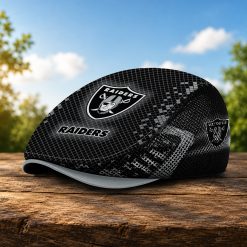 Las Vegas Raiders NFL Mesh Flat Cap, Golf Mesh Cap M03
