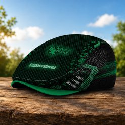 North Texas Mean Green NCAA4 Mesh Flat Cap, Golf Mesh Cap M03