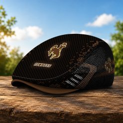 Wyoming Cowboys NCAA4 Mesh Flat Cap, Golf Mesh Cap M03