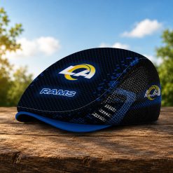 Los Angeles Rams NFL Mesh Flat Cap, Golf Mesh Cap M03