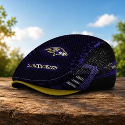 Baltimore Ravens NFL Mesh Flat Cap, Golf Mesh Cap M03