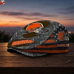 Cleveland Browns NFL Mesh Flat Cap, Golf Mesh Cap M04