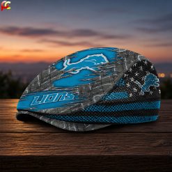 Detroit Lions NFL Mesh Flat Cap, Golf Mesh Cap M04