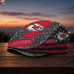 Kansas City Chiefs NFL Mesh Flat Cap, Golf Mesh Cap M04