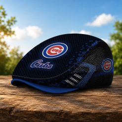 Chicago Cubs MLB Mesh Flat Cap, Golf Mesh Cap M03