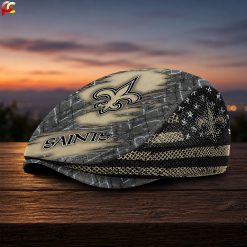 New Orleans Saints NFL Mesh Flat Cap, Golf Mesh Cap M04
