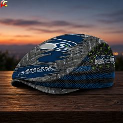 Seattle Seahawks NFL Mesh Flat Cap, Golf Mesh Cap M04