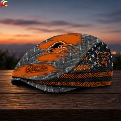 Baltimore Orioles MLB Mesh Flat Cap, Golf Mesh Cap M04