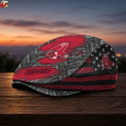 Boston Red Sox MLB Mesh Flat Cap, Golf Mesh Cap M04