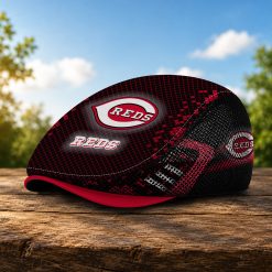 Cincinnati Reds MLB Mesh Flat Cap, Golf Mesh Cap M03