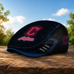 Cleveland Indians MLB Mesh Flat Cap, Golf Mesh Cap M03