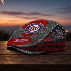 Washington Nationals MLB Mesh Flat Cap, Golf Mesh Cap M04