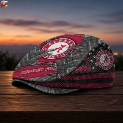 Alabama Crimson Tide NCAA Mesh Flat Cap, Golf Mesh Cap M04