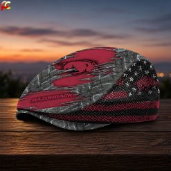 Arkansas Razorbacks NCAA Mesh Flat Cap, Golf Mesh Cap M04