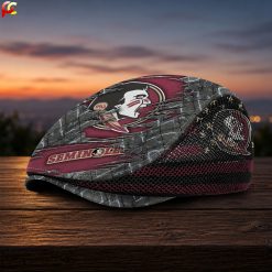 Florida State Seminoles NCAA Mesh Flat Cap, Golf Mesh Cap M04