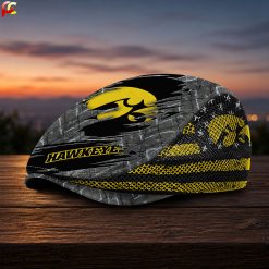 Iowa Hawkeyes NCAA Mesh Flat Cap, Golf Mesh Cap M04