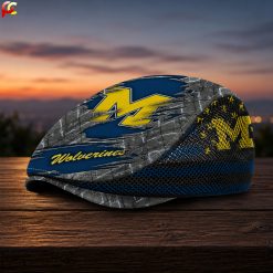 Michigan Wolverines NCAA Mesh Flat Cap, Golf Mesh Cap M04
