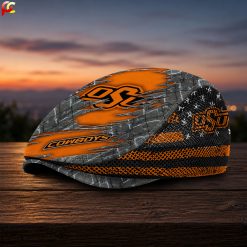 Oklahoma State Cowboys NCAA Mesh Flat Cap, Golf Mesh Cap M04