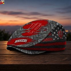 Indiana Hoosiers NCAA2 Mesh Flat Cap, Golf Mesh Cap M04