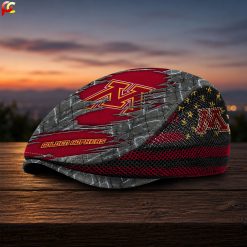 Minnesota Golden Gophers NCAA2 Mesh Flat Cap, Golf Mesh Cap M04