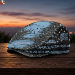 North Carolina Tar Heels NCAA2 Mesh Flat Cap, Golf Mesh Cap M04