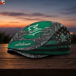 South Florida Bulls NCAA2 Mesh Flat Cap, Golf Mesh Cap M04