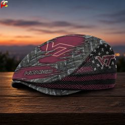 Virginia Tech Hokies NCAA2 Mesh Flat Cap, Golf Mesh Cap M04