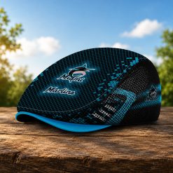 Miami Marlins MLB Mesh Flat Cap, Golf Mesh Cap M03