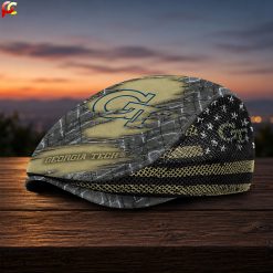 Georgia Tech Yellow Jackets NCAA3 Mesh Flat Cap, Golf Mesh Cap M04