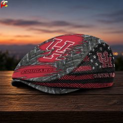 Houston Cougars NCAA3 Mesh Flat Cap, Golf Mesh Cap M04