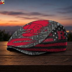 Rutgers Scarlet Knights NCAA3 Mesh Flat Cap, Golf Mesh Cap M04