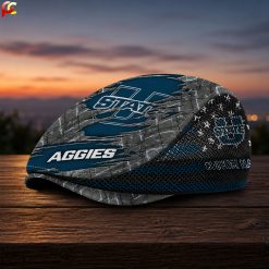 Utah State Aggies NCAA3 Mesh Flat Cap, Golf Mesh Cap M04