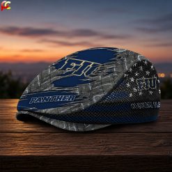 Fiu Golden Panthers NCAA4 Mesh Flat Cap, Golf Mesh Cap M04