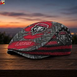 New Mexico Lobos NCAA4 Mesh Flat Cap, Golf Mesh Cap M04